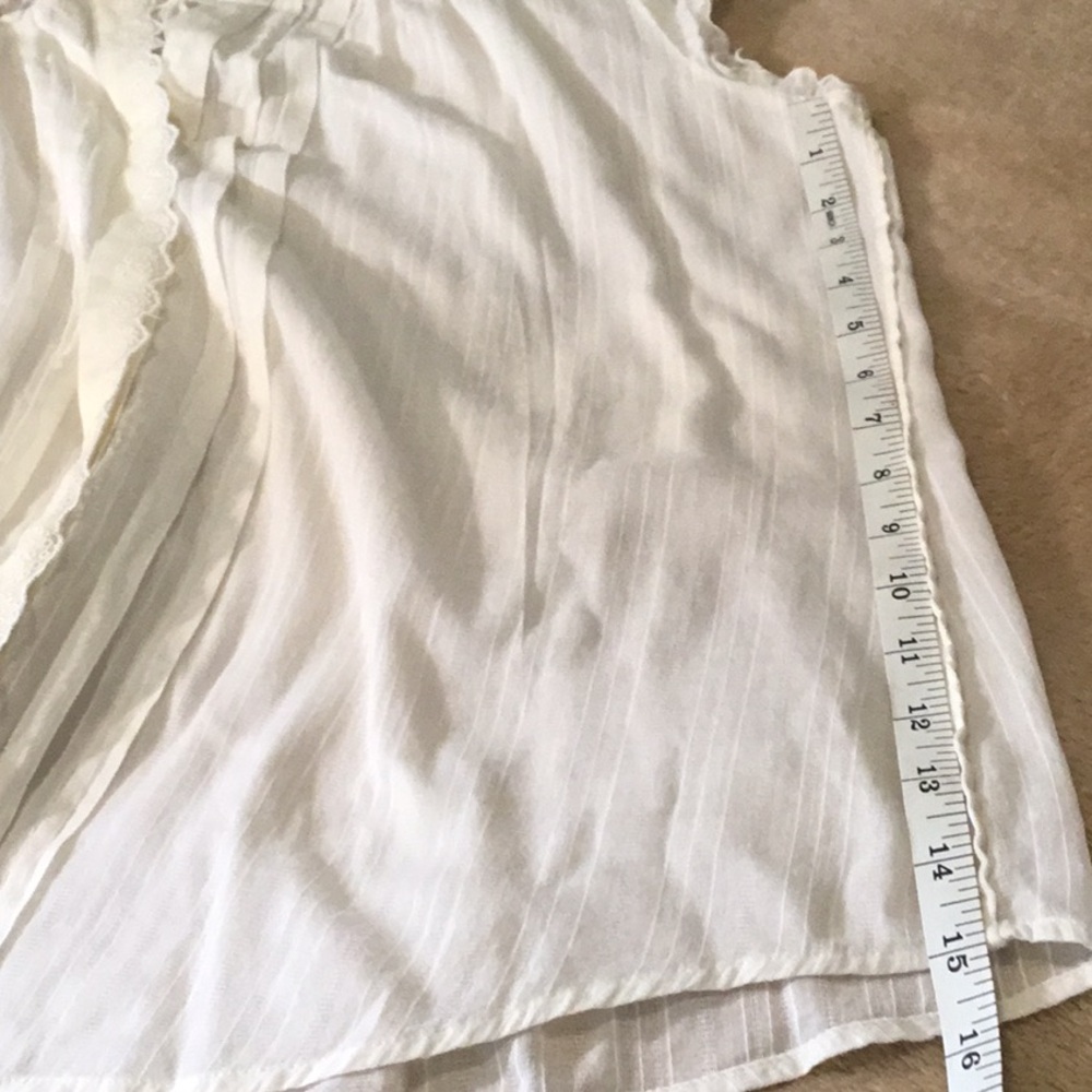 Eddie Bauer Ivory Lace Blouse - Picture 6 of 7